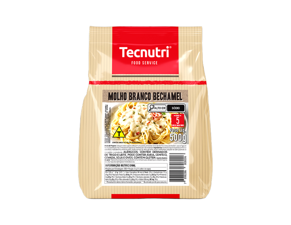MOLHO BECHAMEL TECNUTRI 500 G (CX 10 PCT)